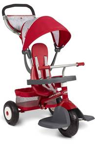 lot 61549 image: Radio Flyer Ultimate All-Terrain Stroll N Trike, Kids and Toddler Tricycle, Red Toddler Bike, For Ages 9 Months - 5 Years