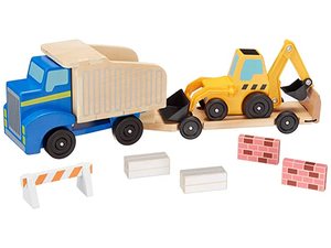 lot 68008 image: Melissa & Doug Classic Toy Dump Truck & Loader (Frustration-Free Packaging)