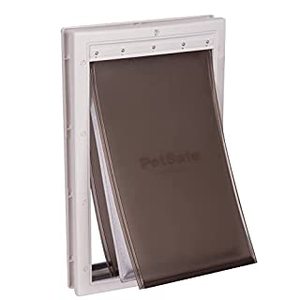 lot 68014 image: PetSafe Extreme Weather Energy Efficient Pet Door for Cats and Dogs - Insulated Flap System - Large - Plastic Frame (B07W7FLXCQ)