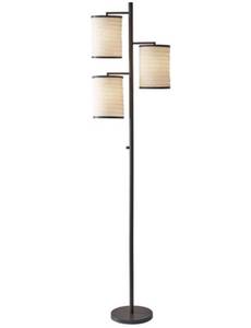 lot 68025 image: Adesso 4152-26 Bellows 74 inch 60.00 watt Antique Bronze Tree Lamp Portable Light