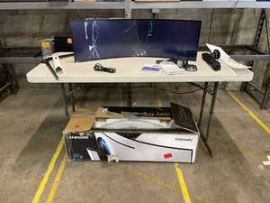 lot 12345648 image: Samsung Odyssey G9 49 inch Monitor for Parts or Repair HUGE