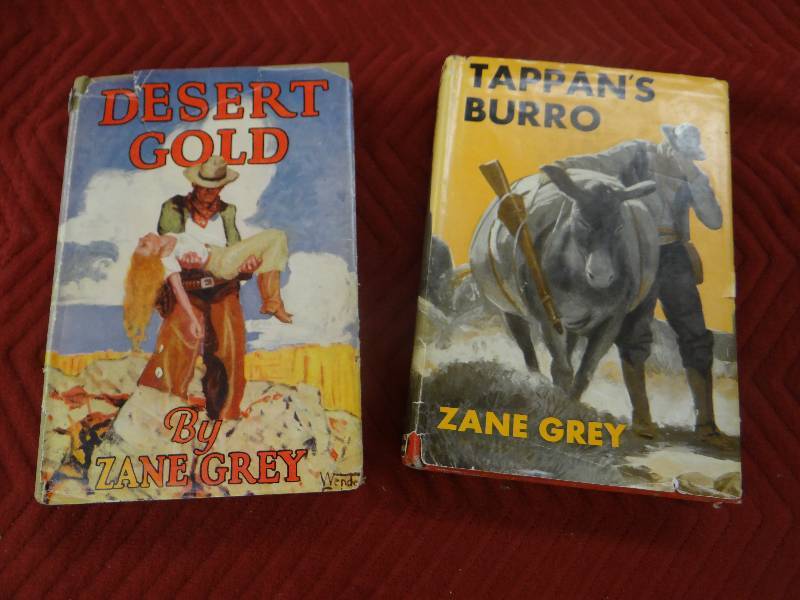 lot 1197 image: Vintage lot - 2 Zane Grey books.