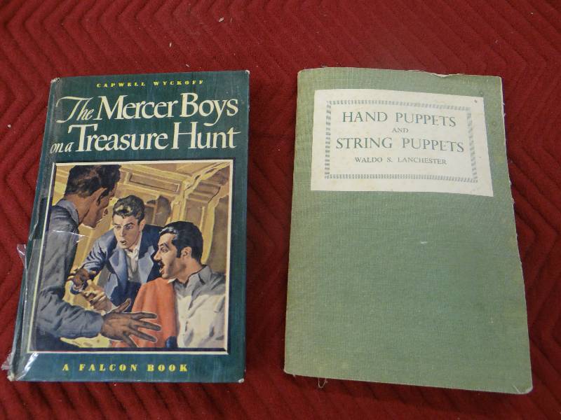 lot 1198 image: Mercer boys book & 1949 signed puppets book.