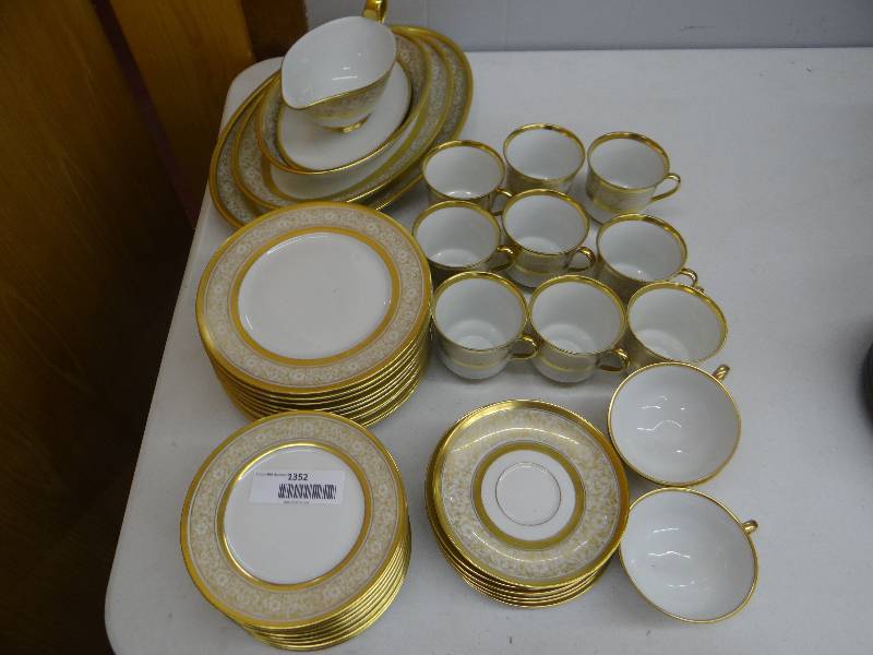 lot 1352 image: Set of gold trim emperor china - from Germany - appox 45 pcs.