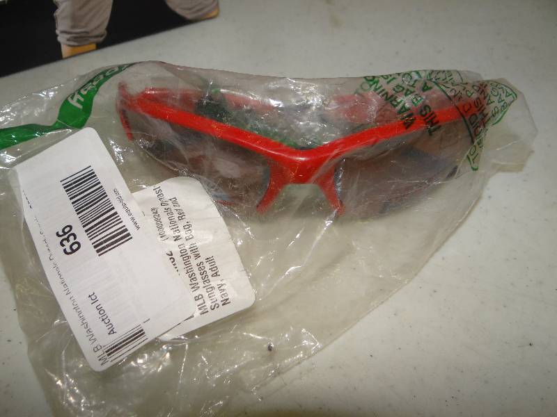 lot 636 image: Washington nationals sunglasses.