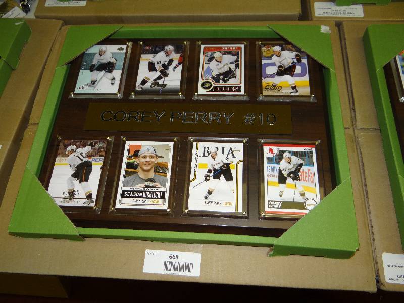 lot 668 image: #10 Corey Penny 8 card wall display.