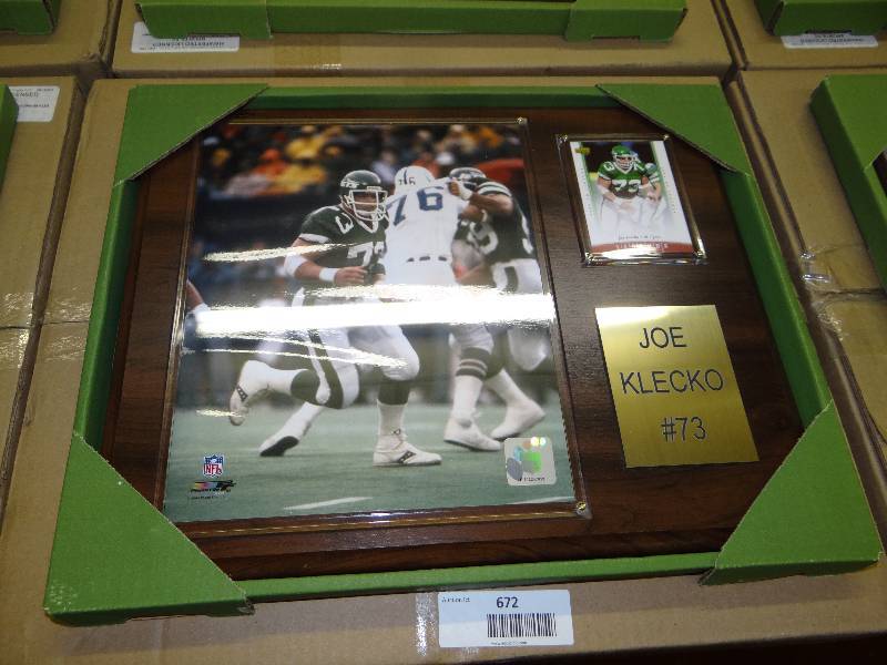 lot 672 image: #73 Joe Kleck wall display.