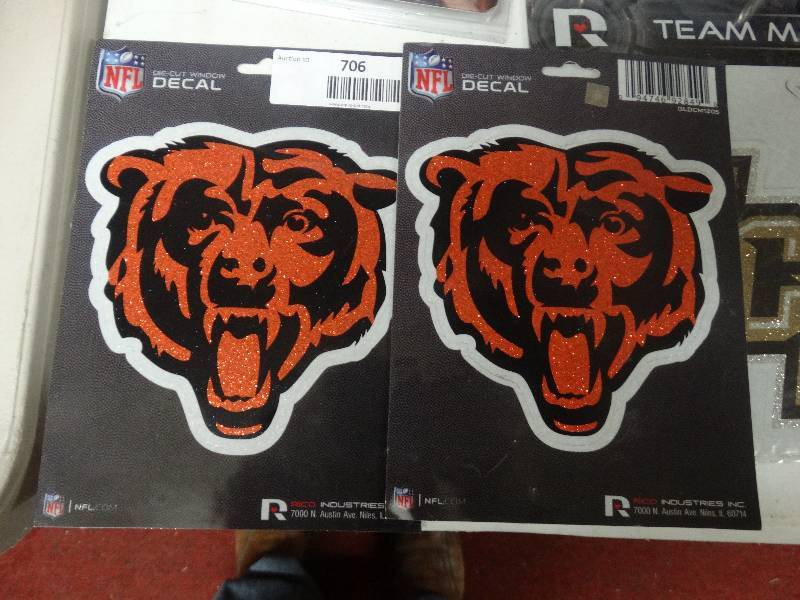 lot 706 image: 2 Bears decals.