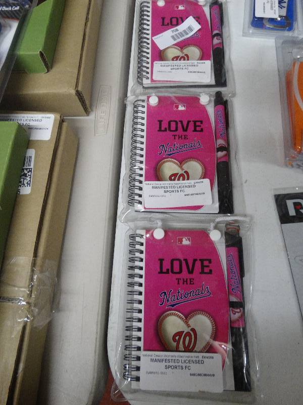 lot 708 image: 3 Nationals pen & paper sets.