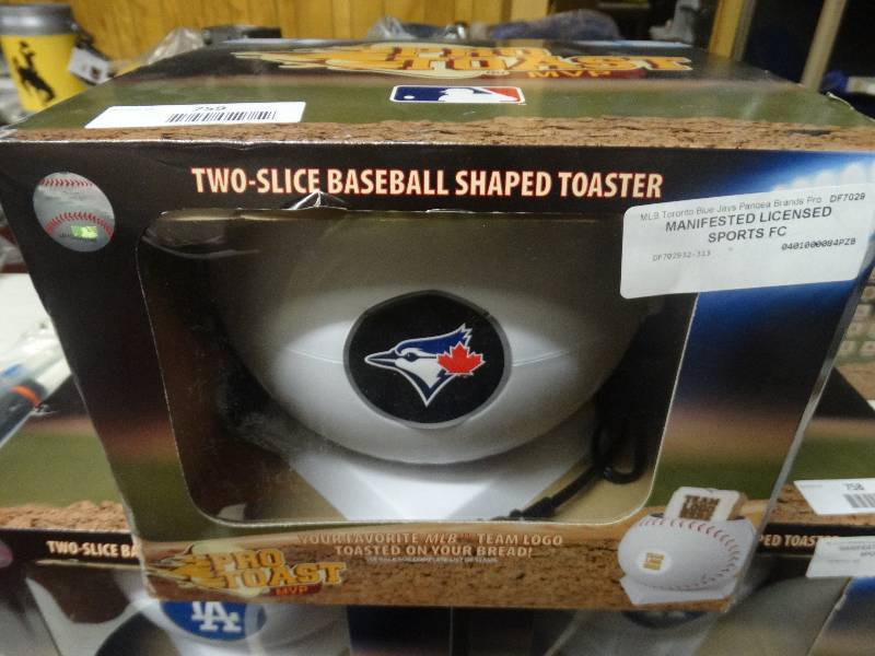 lot 759 image: Toronto Blue Jays  baseball shaped toaster New.