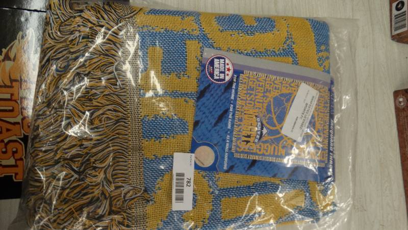 lot 782 image: Denver nuggets 48 X 60 blanket.