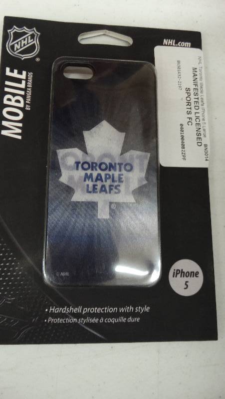 lot 804 image: Toronto maple leafs iphone case.