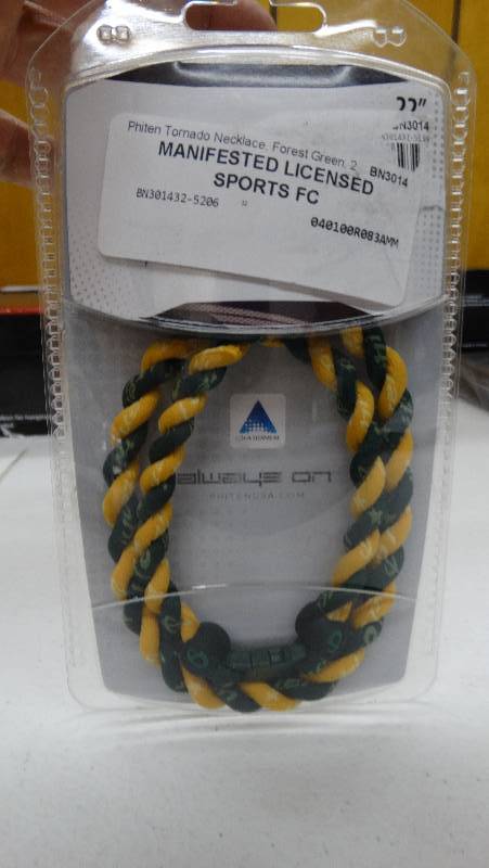 lot 837 image: Phiten Tornado necklace.