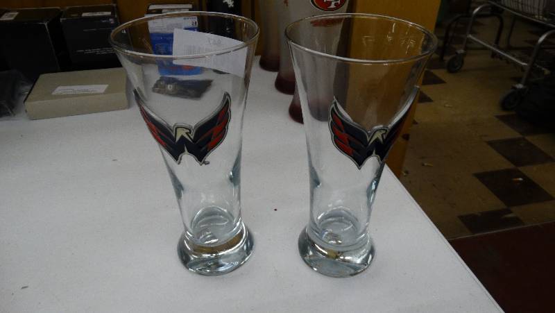 lot 847 image: 2 Hockey glasses.