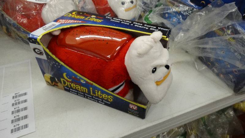 lot 865 image: Georgia bulldogs pillow pet.