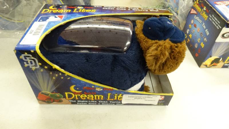 lot 869 image: San Diego padres pillow pet.