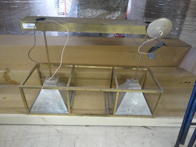 lot 1845 image: Hanging overhead light fixture.