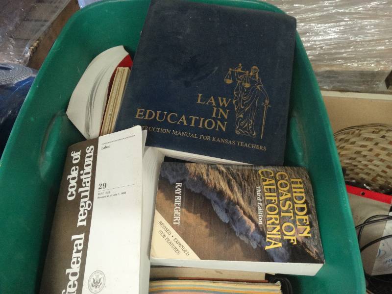 lot 1852 image: Tote of books, tote not included.