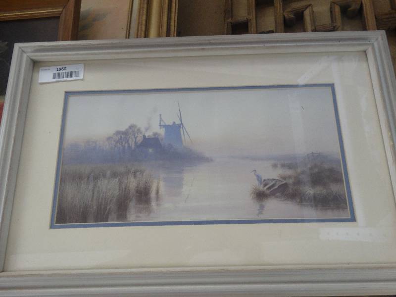 lot 1860 image: Framed wall art.