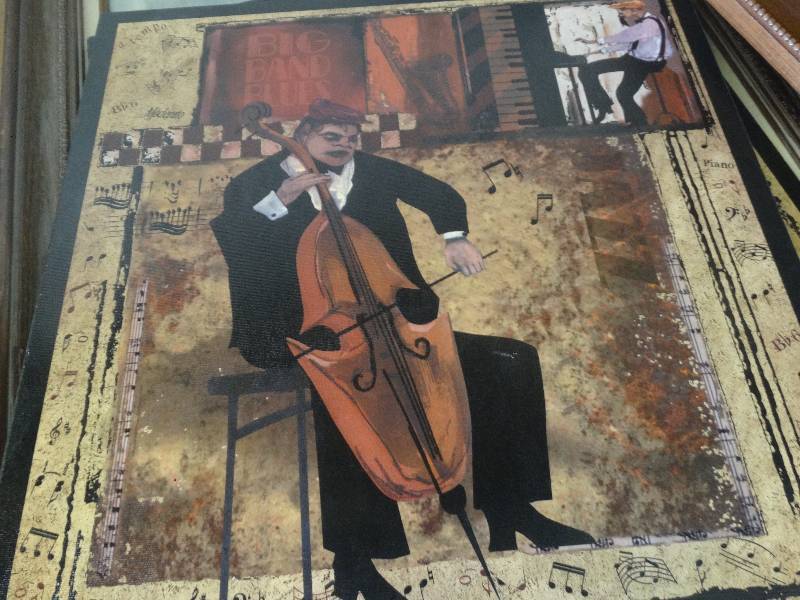 lot 1873 image: Framed wall art.