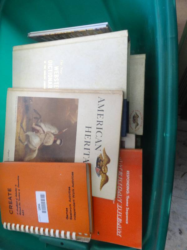 lot 1896 image: Tote of books, tote not included.