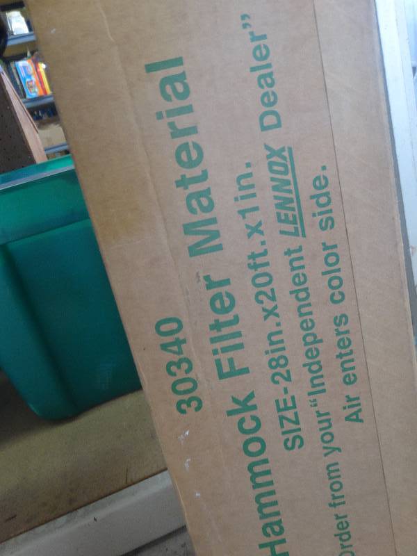 lot 1912 image: Lennox hammock filter material.