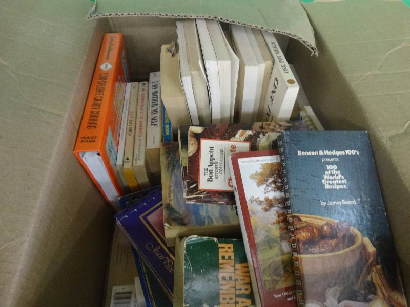 lot 1963 image: Box of various books.