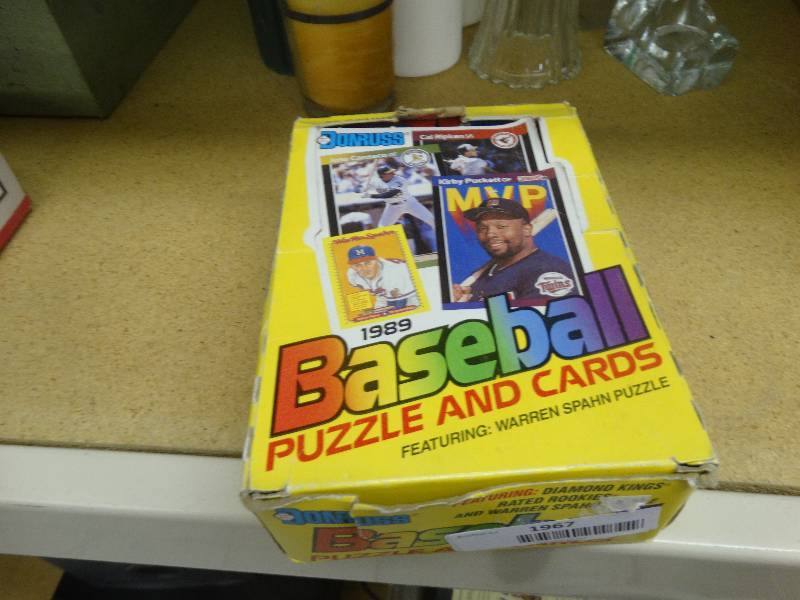 lot 1967 image: Box of baseball cards.