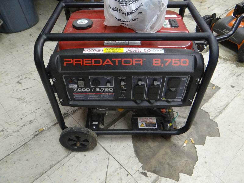 Predator 8750 watt gas generator North Wichita Estate Furniture And