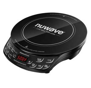 lot 3180 image: NUWAVE Flex Precision Induction Cooktop, Portable, Large 6.5�� Heating Coil, Temperature from 100F to 500F, 3 Wattage Settings 600, 900, and 1300w
