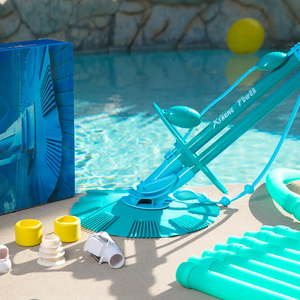lot 3199 image: XtremepowerUS Automatic Suction Vacuum Pool Cleaner In-Ground Aboveground Complete Hose Set