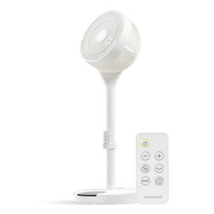 lot 3213 image: IRIS USA WOOZOO Pedestal Standing Fan with Remote 3 Modes 12 Speeds