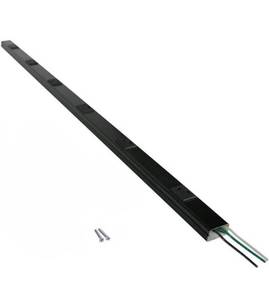 lot 3231 image: Legrand - Wiremold Plugmold 2000 Series Steel Tamper-Resistant Multioutlet System, 3 Ft, Black (BK20GB306TR)