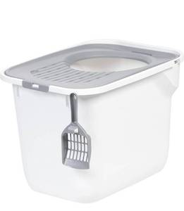 lot 3235 image: IRIS USA Top Entry Cat Litter Box