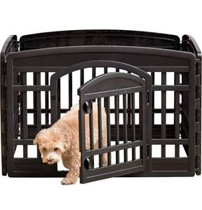 lot 3241 image: IRIS USA Dog Playpen - Pet Exercise Pen with Door - 4 Panel Size