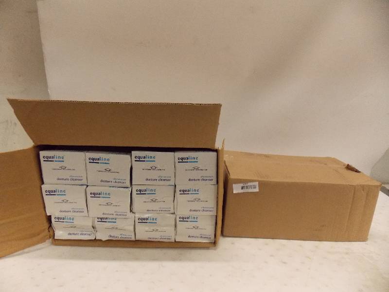 lot 1167B image: Lot of equaline denture cleanser