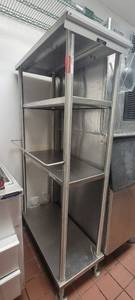 lot 10176 image: 4-Tier Stainless Steel Shelf W an Attached Ticket Holder