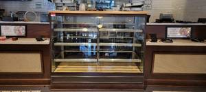 lot 10738 image: Commerical F241500100N Atenco Refrigerated Display Case W Glass Sliding Doors
