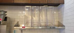 lot 10741 image: 4ft Wall-Mount Stainless Steel Shelf