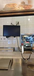 lot 10757 image: 18in Dell Flat Panel Moniter and a Ithaca ITherm Receipt Printer
