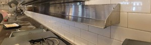 lot 10759 image: 8 12ft Wall-Mount Stainless Steel Shelf