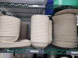 lot 10839 image: Contents of Shelf, Assortment of Clipper Dinnerware