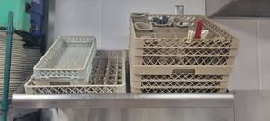 lot 10849 image: Lot of 4 Assorted Dishracks