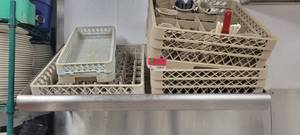 lot 10866 image: 42in Wasserstrom Slanted Wall-Mount Shelf