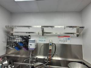 lot 10874 image: 8 ft Commerical Wasserstrom Drying Rack