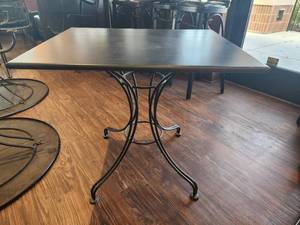 lot 37369 image: Outside Black Iron Table