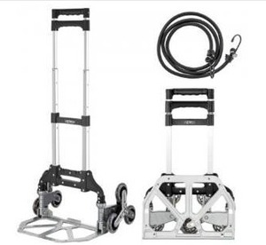 lot 15351 image: VEVOR Stair Climbing Cart Folding Hand Truck 15.4 x 10.6 Portable Trolley