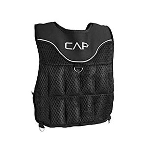 lot 15356 image: CAP Barbell (HHWV-CB020C) Adjustable Weighted Vest, 20-Pound,20 Pound, Black (B017O7Q4UG)