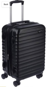 lot 15362 image: Amazon Basics 21-Inch Hardside Spinner, Black
