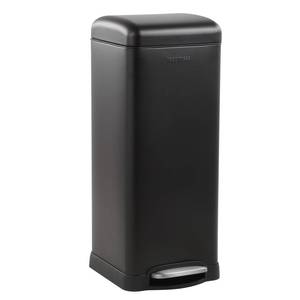 lot 15364 image: happimess Betty Retro 8 Gal. Black Step-Open Trash Can